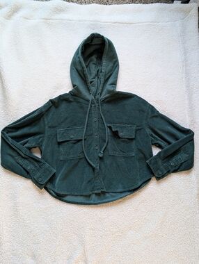 EUC Vintage American Eagle corduroy cropped button up jacket